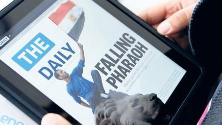 Den Journalismus will Rupert Murdoch mit seiner iPad-Zeitung „The Daily“ revolutionieren, die am Mittwochabend in New York vorgestellt wurde. Foto: AFP