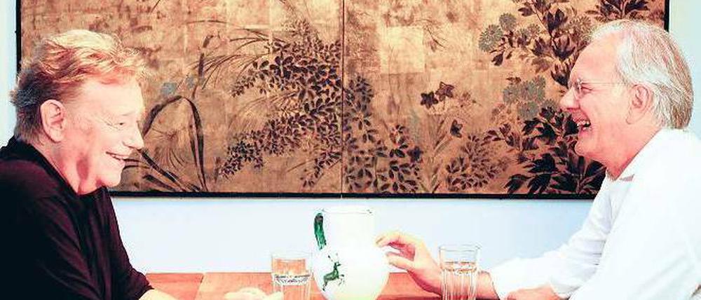 Stockbetten statt Grand Hotel: Gert Voss und Harald Schmidt.