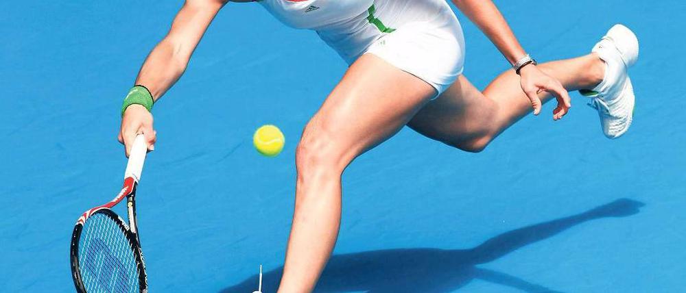 Böses Erwachen. Andrea Petkovic musste wegen der frühen Spielansetzung ihren Schlafrhythmus umstellen und schied im Viertelfinale der Australian Open aus. 