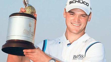 Schweres leicht aussehen lassen. Martin Kaymer feierte in Abu Dhabi seinen neunten Sieg auf der Europa-Tour. Foto: Reuters