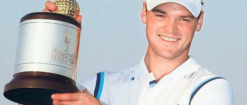 Schweres leicht aussehen lassen. Martin Kaymer feierte in Abu Dhabi seinen neunten Sieg auf der Europa-Tour. Foto: Reuters