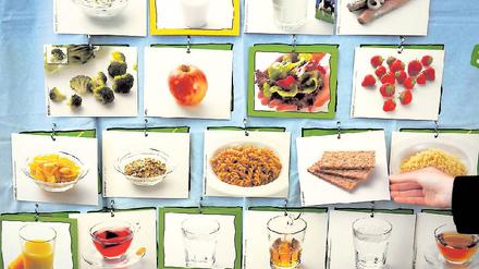 Ausgewogen. Die richtige Ernährung ist wichtig. Viele brauchen Hilfe dabei, Essgewohnten umzustellen. Ausgebildete Fachkräfte sind dabei unerlässlich. Zwei Drittel aller Todesfälle sind auf Erkrankungen zurückzuführen, bei denen die Ernährung eine Ursache ist. Foto: dapd