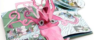 Dreideimensional: Eine Doppelseite aus Sam Itas „20.000 Meilen unter dem Meer“.