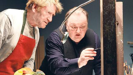 Der Therapeut und der Prediger: Bloch (Dieter Pfaff, rechts) und Martin (Matthias Habich) entwerfen ihr Bild von der Welt. Foto: WDR