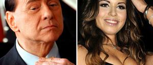Silvio Berlusconi und Karima Keyek, genannt Ruby.