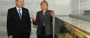 Bundespräsident Christian Wulff und die Bundesbeauftragte für die Unterlagen des Staatssicherheitsdienstes der DDR, Marianne Birthler.