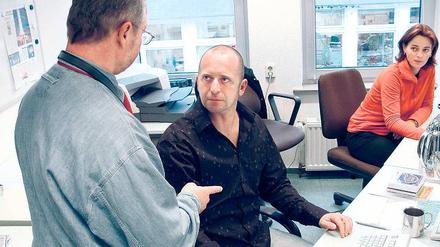 Falscher Ort, falsche Zeit. Zwischen Tür und Angel ist kein Raum für einen konstruktiven Dialog. Foto: picture-alliance/gms
