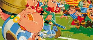 Streitlustig. Bislang sind 34 Alben mit Abenteuern von Asterix und Obelix erschienen.