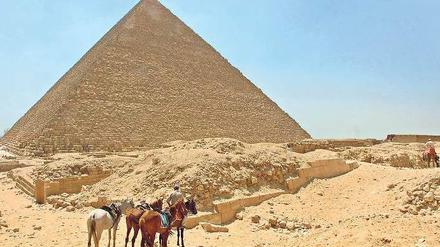 Spitzenleistung. Die 146 Meter hohe Cheops-Pyramide wurde vor 4600 Jahren errichtet. 