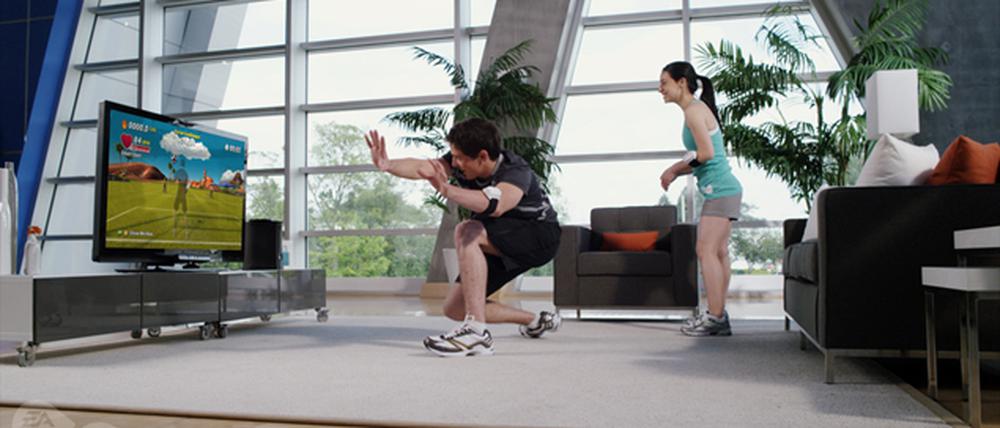 Das Fitness-Spiel „EA Sports Active 2“ gibt es für alle drei Konsolensysteme. Fängt die Kamera die Bewegungen des Spielers einmal nicht korrekt ein, muss die Übung wiederholt werden. Dafür kann das „Balance Board“ bei der Wii zum Mogeln verleiten.