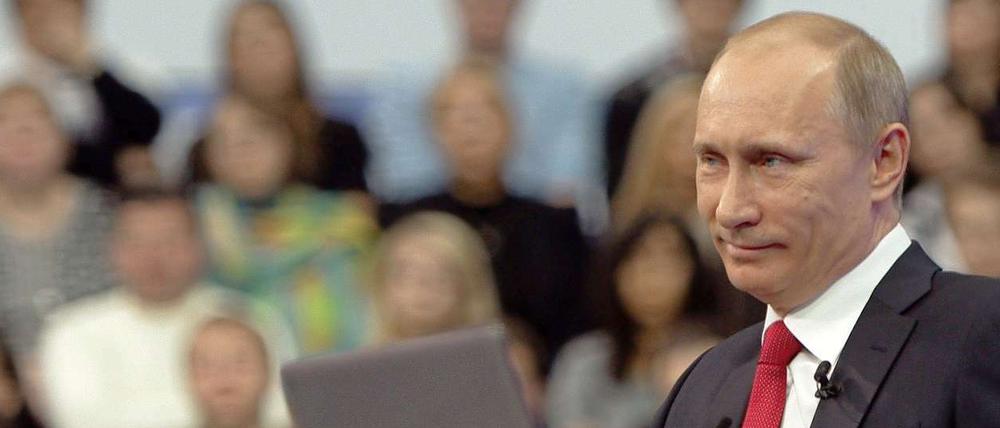 Wladimir Putin nimmt in seiner TV-Sprechstunde kein Blatt vor den Mund.