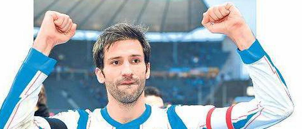 Käpt’n Blaubär. Andre Mijatovic gelang ein starkes Comeback und Hertha nach drei Niederlagen wieder ein Sieg.