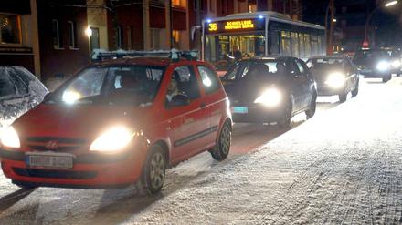 Der Winter ist nach Hamburg zurückgekehrt.