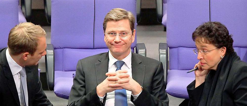 Diplomatisches Lächeln. Ob es bei dem Gespräch um Karrierefragen ging, ist nicht bekannt.