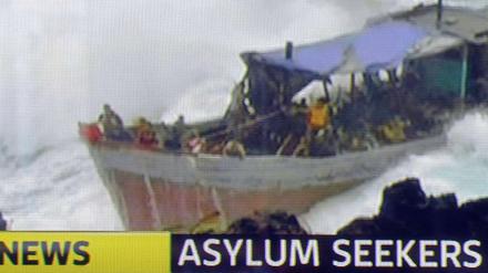 Flüchtlingsboot vor Weihnachtsinsel gesunken.