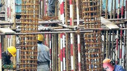 Wachstum total. China baut ohne Unterlass an seiner Zukunft. Foto: AFP