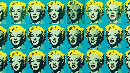 Digital gestreckt. Andy Warhols Serie „25 farbige Marilyns“ (1962) aus dem Museum of Modern Art in Fort Worth/Texas mit fünf Bonusblondinen. 
