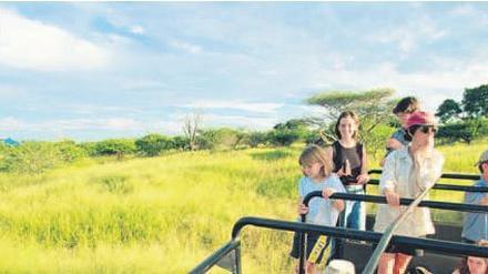 Auch Kinder können Spaß auf Safari haben.