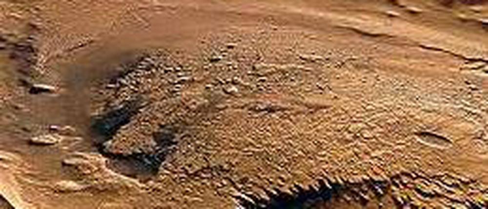 Berg und Tal. Asteroiden, Wasser und Wind modellierten die Oberfläche.