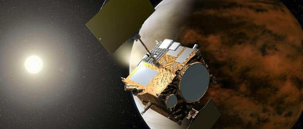 Die Sonde "Akatsuki" sollte in den Orbit der Venus einschwenken.
