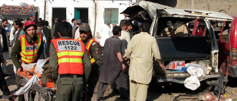 Der Attentäter sprengte sich an einer Bushaltestelle in die Luft.