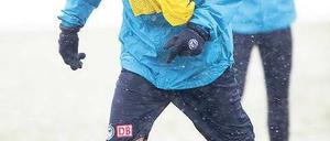 Der Frosttrotzer. Zum ersten Mal seit mehr als drei Jahren trainiert Andreas Neuendorf wieder mit Herthas Profis. 