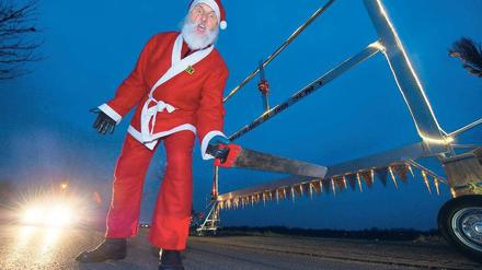 Waldschrat. Der Velo-Designer und frühere Amateur-Radsportler Didi Senft entwirft alle Jahre wieder zur Weihnachtszeit ein neues Unikat. 
