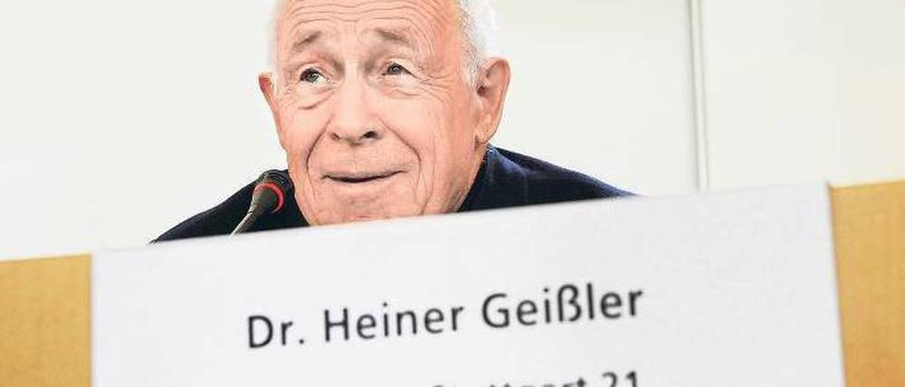 Die Mission nähert sich dem Ende. Am Dienstag will Schlichter Heiner Geißler seinen Spruch verkünden.