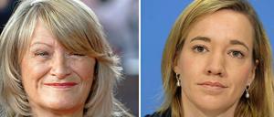 Die Journalistin Alice Schwarzer (l) und Bundesfamilienministerin Kristina Schröder (CDU).