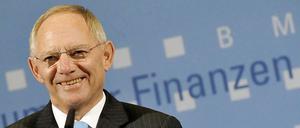Mehr in der Kasse. Gute Laune bei Wolfgang Schäuble
