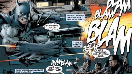 Matschige Farben, nichts zu erzählen. Eine Seite aus Neal Adams aktueller Batman-Serie.