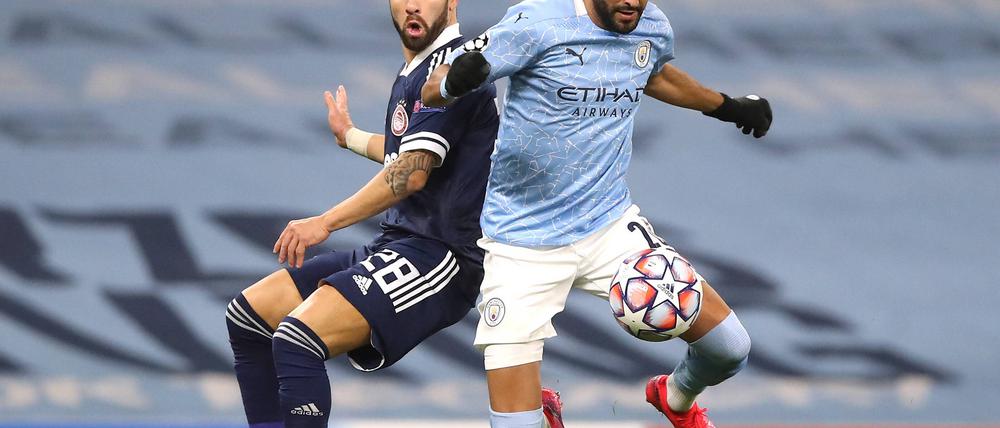 Riyad Mahrez (r.) von Manchester City ist einer der besten Mittelfeldspieler auf der Welt. Vor ein paar Jahren war das noch nicht unbedingt abzusehen.