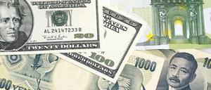 Euro, Dollar, Yen: Welche Währung sich langfristig am stärksten entwickelt, ist heute schwer vorherzusagen. Foto: dpa
