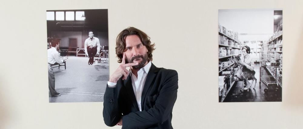 Schriftsteller in Pose. Frédéric Beigbeder.