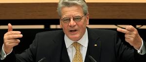 Joachim Gauck bei seiner Rede im Berliner Abgeordnetenhaus.