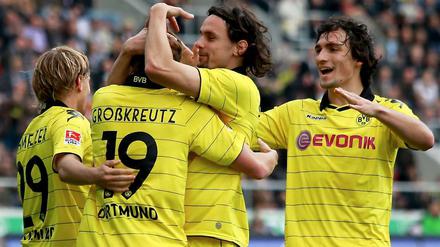 Schwarz-gelber Jubel. Dortmund setzt seinen SIegeszug fort.