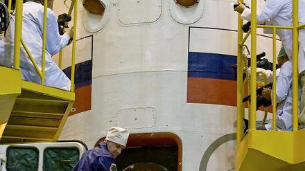 Vor dem Flug. Tests in Baikonur.