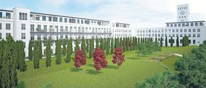 Der Monroe-Park soll im Sommer 2012 fertiggestellt sein. 