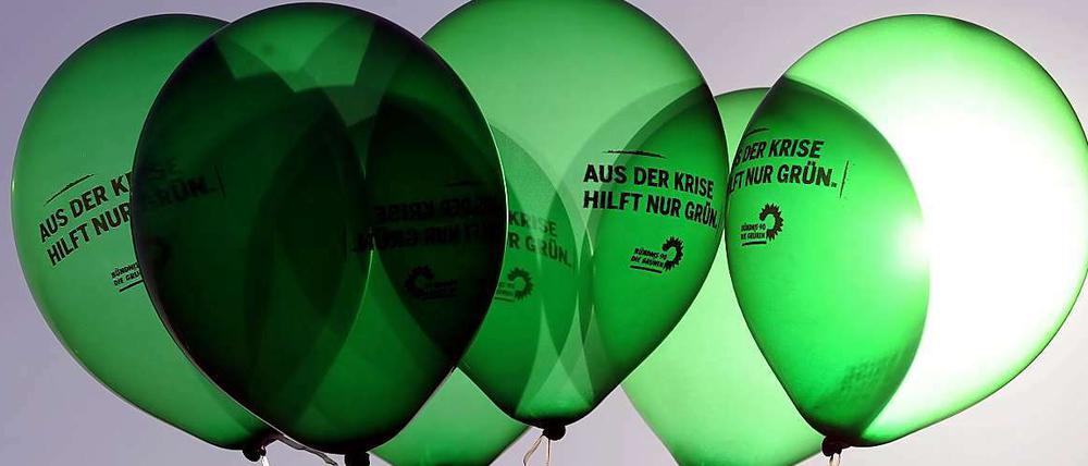 Auf Höhenflug: Die Grünen.