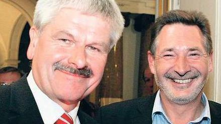 In Konkurrenz vereint. Hans-Jürgen Scharfenberg (links) und Jann Jakobs.