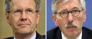 Bundespräsident Christian Wulff und Noch-Bundesbankvorstand Thilo Sarrazin.
