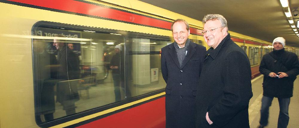 Chefsache. Henkel (r.) wird als Spitzenkandidat gehandelt, Parteivize Heilmann werden kaum Chancen gegeben.