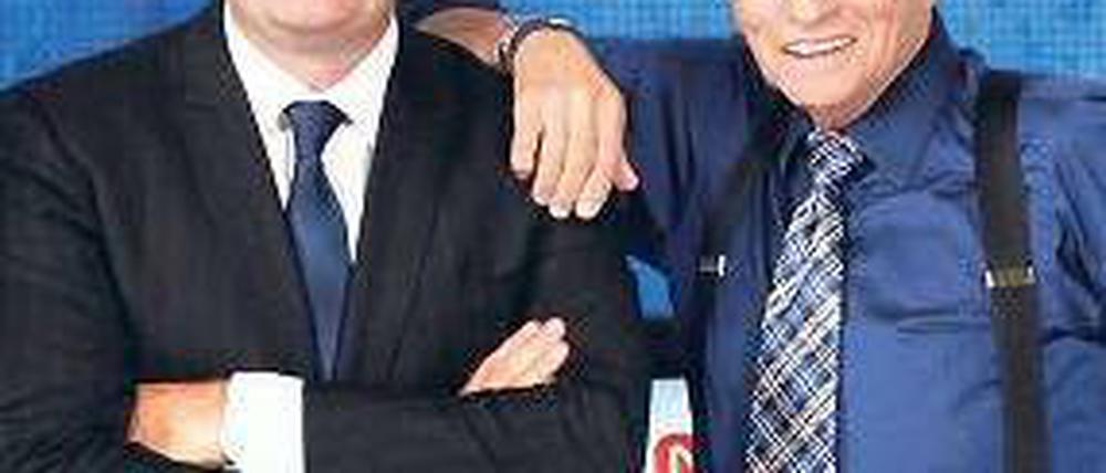 Wechsel. Piers Morgan (links) wird Larry King als CNN-Talker ablösen.