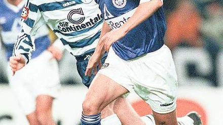 Sein großer Abend. Ilija Aracic (re.) läuft nicht nur Kjetil Rekdal davon, er schießt auch zwei Tore für TeBe. Und wechselt zwei Monate später zu Hertha.