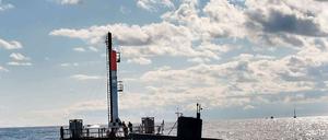 Da steht sie nun und kann nicht anders: Das dänische Raketenprojekt verzeichnet einen Rückschlag.