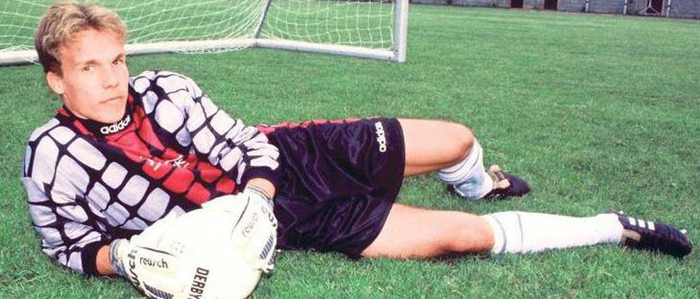 Der Rasen war sein Feld. Robert Enke, hier bei seinem Heimatverein FC Carl Zeiss Jena.