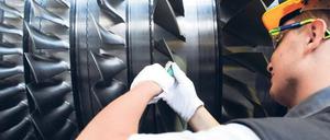 Treibende Kraft. Der lukrativste Berliner China-Export sind Geräte zur Elektrizitätserzeugung – wie beispielsweise diese Gasturbine, die Siemens in Moabit fertigt. 
