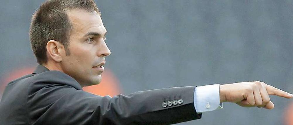 Markus Babbel will mit seiner Hertha den nächsten Erfolg in Düsseldorf.