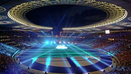 Stein des Anstoßes: Das Berliner Olympiastadion, Heimspielstätte von Hertha BSC.