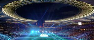 Stein des Anstoßes: Das Berliner Olympiastadion, Heimspielstätte von Hertha BSC.